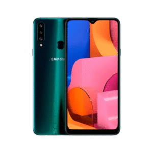 Celular. Samsung. Galaxy A20. RAM: 2 GB. Almacenamiento Interno: 32 GB.